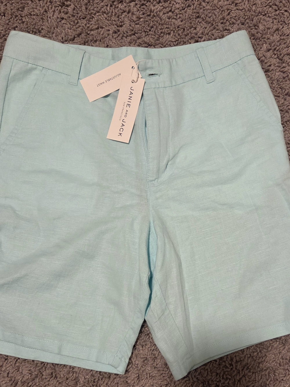 Janie and Jack Light Aqua Girls' Shorts